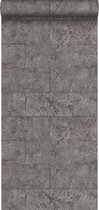 Papier peint Origine blocs de calcaire taupe - 347582-53 cm x 10,05 m