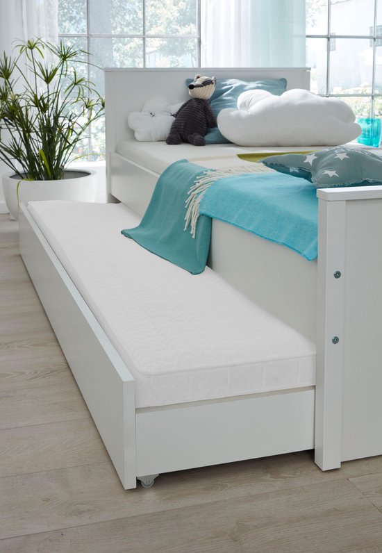 Ory bed 90x200 cm met bedlade, wit. | bol.com
