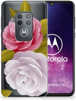 Motorola One Zoom TPU Siliconen Hoesje Roses