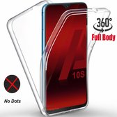 Hoesje Geschikt Voor Samsung Galaxy A10S Hoesje 360° TPU 2 in 1 Case Transparant