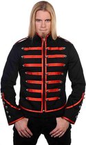 Banned Jacket -L- Military Drummer red Zwart/Rood