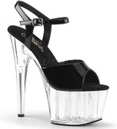 EU 38 = US 8 | ADORE-709 | 7 Heel, 2 3/4 PF Ankle Strap Sandal