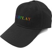 Coldplay Baseball pet Rainbow Logo Zwart