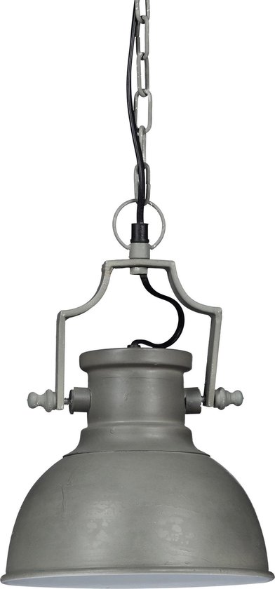afgewerkt rechtbank Optimisme relaxdays - hanglamp industrieel klein - 3 kleuren - shabby retro -  plafondlamp grijs | bol.com