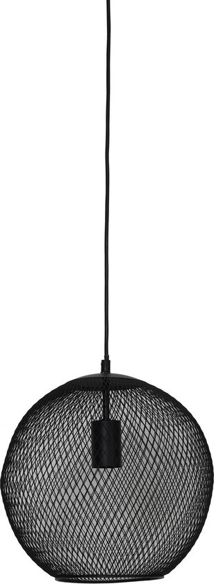 Light & Living Lampe à suspension Reilley - Noir - Ø30 x 29cm