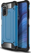 Xiaomi Redmi Note 10 4G Hoesje - Mobigear - Outdoor Serie - Hard Kunststof Backcover - Blauw - Hoesje Geschikt Voor Xiaomi Redmi Note 10 4G