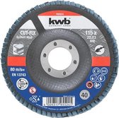 KWB - Schuurlamellen schijf - Slijpmop - Cut-Fix 115mm - Korrel K40
