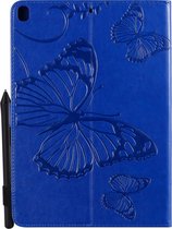 Mobigear Butterfly - Tablethoes geschikt voor Apple iPad Pro 10.5 (2017) Hoes Bookcase + Stylus Houder - Blauw