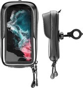 Interphone - Samsung Galaxy S22 Ultra Unicase Telefoonhouder Fiets en Motor Stuur Zwart