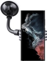 Shop4 - Samsung Galaxy S22 Ultra Autohouder Raam Klem Zwart