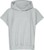 zoe karssen - dames -  vikarla mouwloze hoody -  grijze melee - l