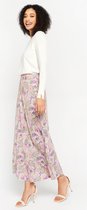 LOLALIZA Maxirok met paisley - Lila - Maat XL