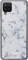 6F hoesje - geschikt voor Samsung Galaxy A12 - Transparant TPU Case - Classic Marble #ffffff