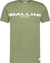 Ballin Amsterdam -  Heren Slim Fit    T-shirt  - Groen - Maat L