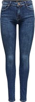 Only Jeans Onlpush Shape Life Reg Sk Dnm Azg68 15235035 Dark Blue Denim Dames Maat - W32 X L30