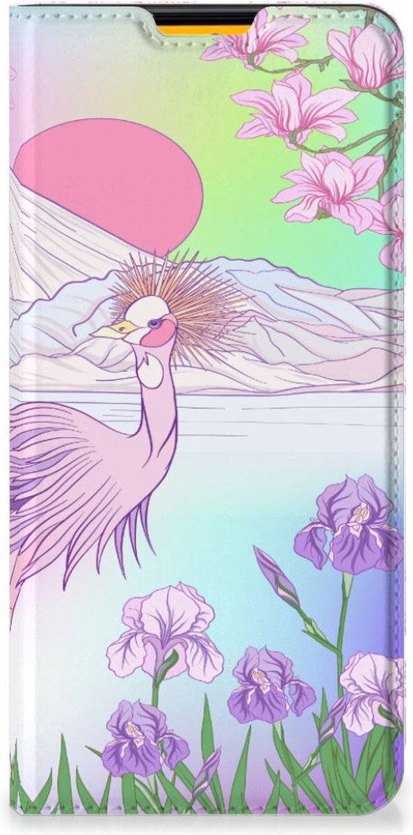 Telefoonhoesje Samsung Galaxy M52 Wallet Bookcase Vogel