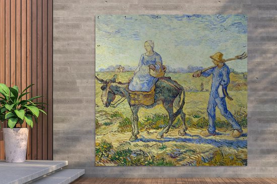 Affiche De Jardin Couple De Paysans Au Travail Peinture De Vincent affiche-de-jardin-couple-de-paysans-au-travail-peinture-de-vincent