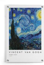 Walljar - Vincent van Gogh - De Sterrennacht - Muurdecoratie - Plexiglas schilderij
