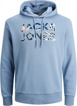 Jack and Jones - Heren Hoodies JJ Fleur Sweat Hood - Blauw - Maat XXL