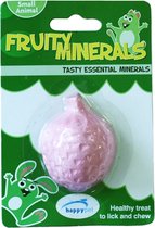Happy Pet Fruity Mineral Aardbei - Mineraalblok - 5.5 x 4.5 x 2.3 cm