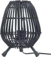 Tafellamp 60 W E27 20x27 cm wilgen zwart