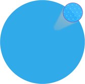 vidaXL Zwembadzeil rond 549 cm PE blauw
