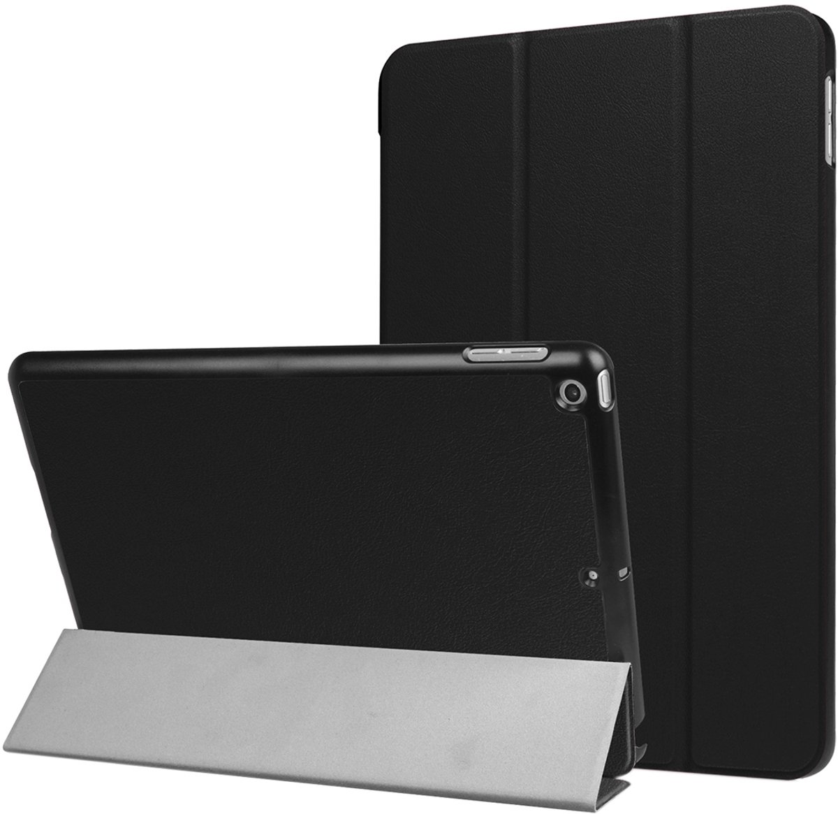 Mobigear Tablethoes geschikt voor Apple iPad 5 (2017) Hoes | Mobigear Tri-Fold Bookcase - Zwart