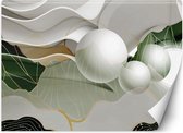 Trend24 - Behang - Abstracte Golven - Vliesbehang - Behang Woonkamer - Fotobehang - 300x210 cm - Incl. behanglijm