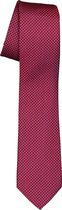 ETERNA smalle stropdas - rood met blauw structuur - Maat: One size