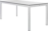 Quadrat tafel - wit - Aluminium natuur - 180 x 90 cm