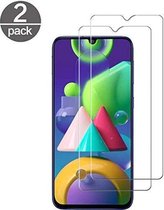 LuxeBass Screenprotector geschikt voor Samsung Galaxy M21 [ 2 Pack ] - glas scherm - bescherming