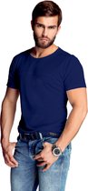 Mewa- T-shirt- James- vegan zijde- donkerblauw M