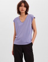 Vero Moda VMFILLI SS V-NECK TEE - Purple Impressio Purple