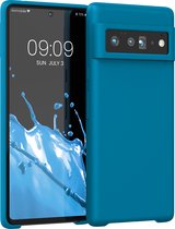 kwmobile telefoonhoesje voor Google Pixel 6 Pro - Hoesje met siliconen coating - Smartphone case in Caribisch blauw