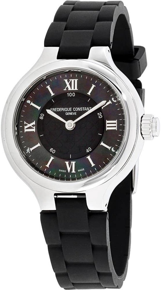 Frédérique Constant Horological Smartwatch FC-281GH3ER6 Horloge - Rubber - Zwart - Ø 34 mm