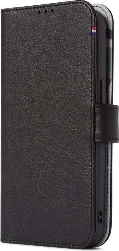 DECODED Detachable Wallet Case - iPhone 13 Pro - Afneembaar Hoesje met Pasjeshouder - Hoogwaardig Europees Leer - Zwart