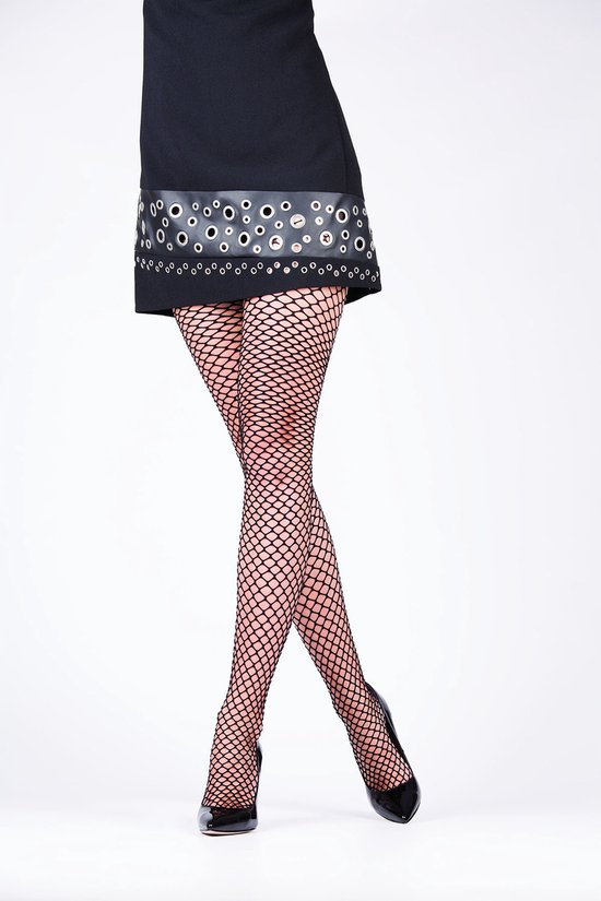 Pesca Collants Résille 60 Den - Taille S - Rouge