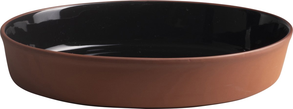 Gusta Ovenschaal - Zwart Bruin - 29,3x20x5,5cm