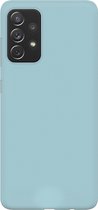 Ceezs Pantone siliconen hoesje geschikt voor Samsung Galaxy A72 - silicone Back cover in een unieke pantone kleur - blauw