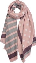 sjaal 65x175cm roze