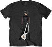 Prince Heren Tshirt -L- W2A White Guitar Zwart