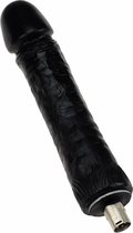 Grote Dikke Zwarte Dildo Auxfun Basic Seksmachine 3XLR 24 CM