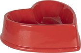 Voerbak Hond Kat 19*19*6 cm Rood Keramiek Hartvormig Hart Voerbak Kat Voederbak Eetbak