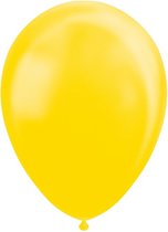 Gele ballonnen metallic 30cm | 10 stuks