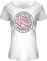 Fox Originals Dames Ring a Rose Amsterdam white wit T-shirt S