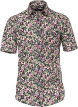 Casa Moda Overhemd korte mouw gebloemd (Maat: 4XL)