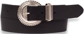 Legend Dames - Leren Riem - Zwart - 80 cm