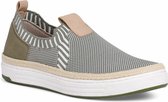 Jana Dames Instapper - 8-24702-28-727 Groen/Beige/Wit - Wijdte H - Maat 41