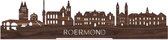 Standing Skyline Roermond Notenhout - 40 cm - Woondecoratie design - Decoratie om neer te zetten - WoodWideCities