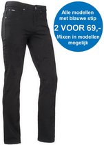 Brams Paris - Heren Jeans - Lengte 36 - Stretch - Danny - Zwart